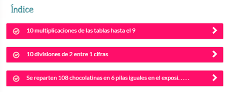 El alumno puede ver la lista de tareas